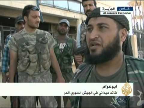 تقرير تلفزيوني حول سيطرة الجيش الحر على عين العروس وسلوك في محافظة الرقة