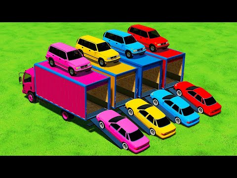 TRANSPORTING STRAWBERRIES & SOCCER BALLS WITH FIAT vs CLAAS vs FENDT TRACTORS - Farming Simulator 22