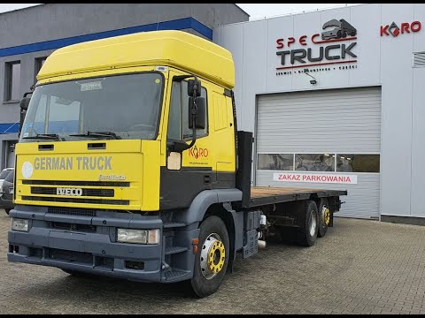 IVECO EUROTECH 420, PLATFORM TRUCK 6X2