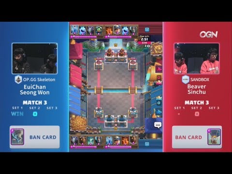 클래시로얄 리그 아시아 - 2주 2일차 OP.GG Skeleton vs SANDBOX Set2