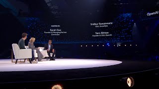 Snowflake Summit 2025 Keynote | OpenAI CEO Sam Altman chat with Snowflake CEO Sridhar Ramaswamy