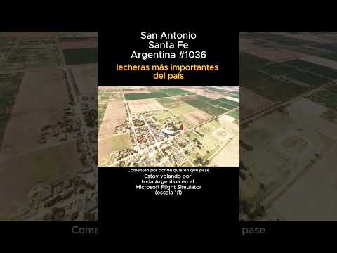 San Antonio, Santa Fe desde el Microsoft Flight Simulator #sanantonio #santafe #msfs #argentina