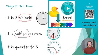 Asking for and Giving Information, Telling Time