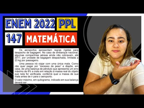 ENEM PPL 2022 | Os aeroportos apresentam regras rígidas para despacho de bagagem. No caso de...