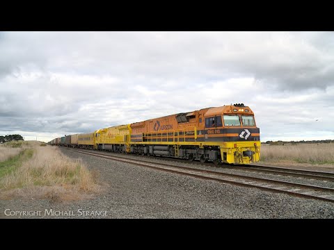 Aurizon 7MP1 / TGE Container Train With GWU013 ACD6052 & G535 Mid Train (22/7/2023) - PoathTV