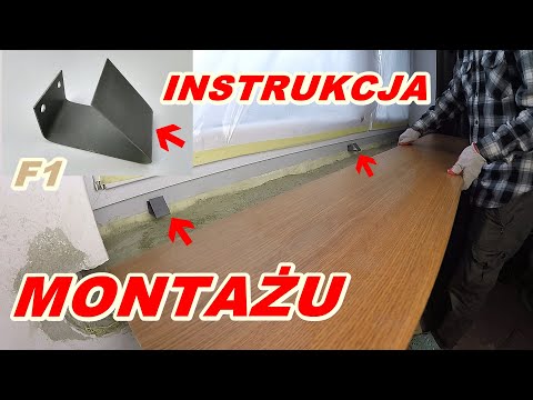 Installing a window sill on the F1 spring wedge - Instructions from A to Z