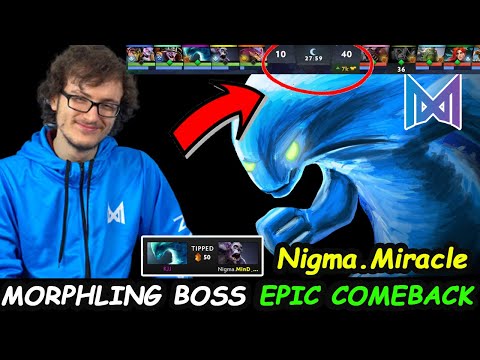 Nigma.Miracle Morphling BOSS - Epic Comeback Dota 2 Ready For WePlay Animajor Wild Card