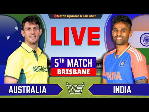 🔴 INDIA vs AUSTRALIA, 5th T20 Match | Live Score & Updates | IND vs AUS | Live Cricket Match Today