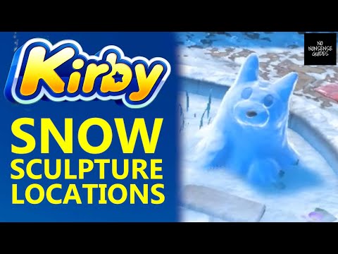 Northeast Frost Street Snow Sculpture Locations - Kirby and The Forgotten Land