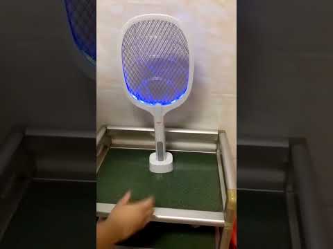 Mosquito Racket Mosquito Killer Bat with UV Light Lamp with stand Rechargeable Battery