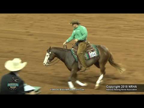 Lil Rene Gun ridden by Sam L Schaffhauser  - 2018 NRHA Derby (Open Finals, Sec. 2)