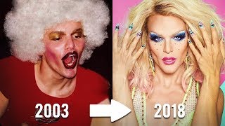 THEN AND NOW | CAST OF RUPAUL&#39;S DRAG RACE | FIRST TIME IN DRAG