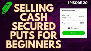 EP. 20: SELLING PUT OPTIONS ON ROBINHOOD ($500 WEEKLY INCOME)