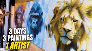 How I Paint Abstract Animals in Acrylics