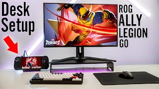 ROG Ally X Gaming Desk Setup You NEED! (Legion GO, SteamDeck)
