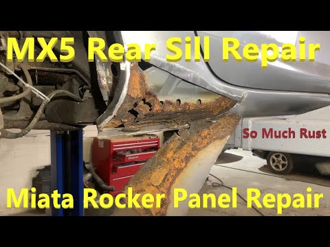 How To Repair a Miata / MX5 Rear Sill Section : Rocker Panel