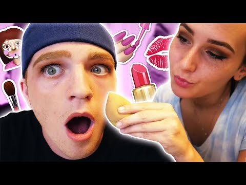 MY GIRLFRIEND DOES MY MAKEUP...