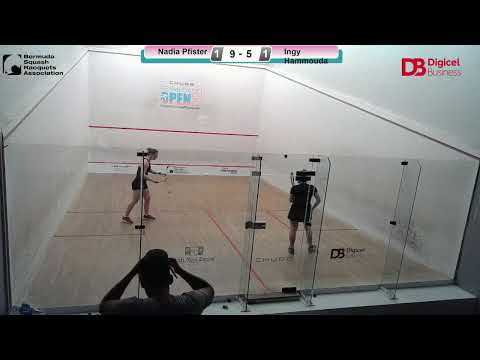 Squash - Nadia Pfister V Ingy Hammouda -  CHUBB Bermuda Open 2022 - Women's Round 2