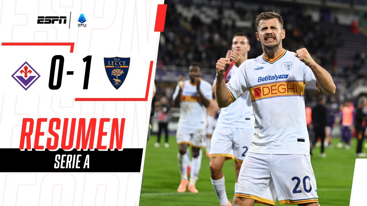 LECCE VENCIÓ A UNA FIORENTINA QUE SIGUE EN ZONA DE DESCENSO | Fiorentina 0-1 Lecce | RESUMEN