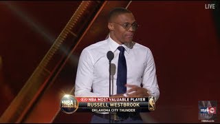 Russell Westbrook wins the 2017 Most Valuable Player Award | NBA on TNT