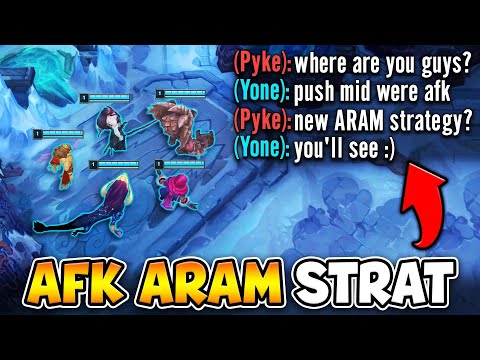 THIS ARAM STRATEGY HAS A 100% WIN RATE! (AFK UNTIL THEY GET TO NEXUS)