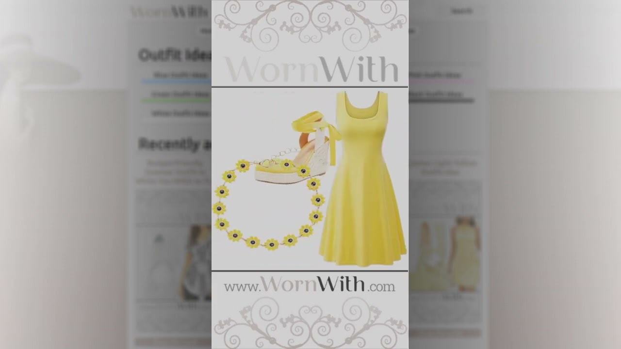 Summer Yellow Affordable Outfit Idea Budget-Friendly Yellow Outfit Idea For Summer