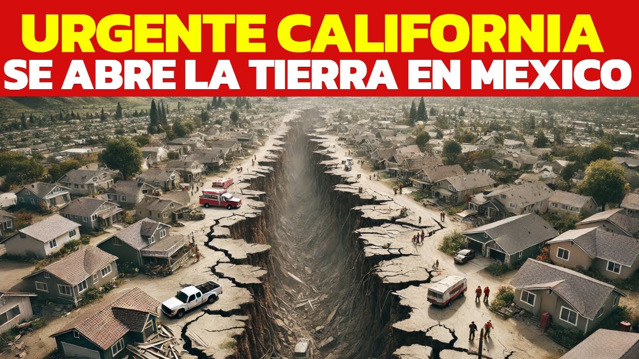 URGENTE, CALIFORNIA ES UNA BOMBA DE TIEMPO, 400 MIL PERSONAS EN RIESGO, LA TIERRA SE ABRE 30 CM/7D
