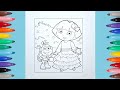 Dora The Explorer And Boots Coloring Page Dora The Explorer ️