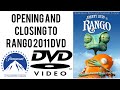 Opening And Closing To Rango 2011 DVD