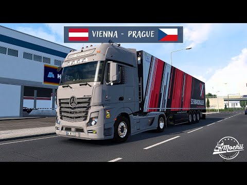 ProMods 2.66| Vienna 🄰 - Prague 🄲🅉| New Actros by Dotec| Gloover´s Schwarzmüller KOS T3 Trailer