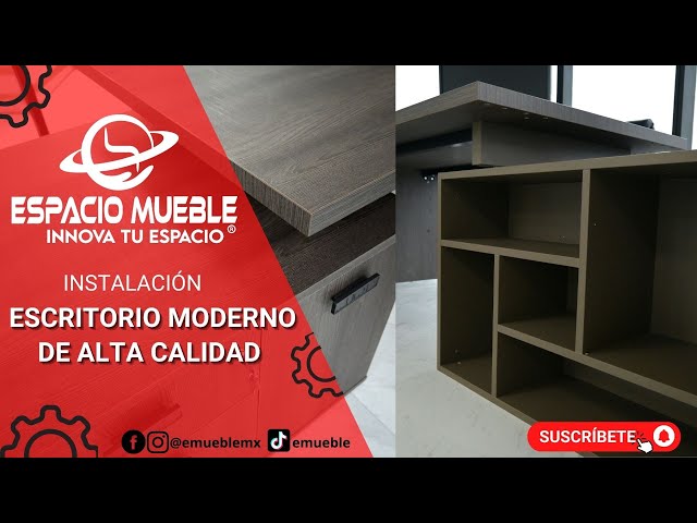 Vídeo relacionado con Escritorio moderno de piel de oficina con teclado Der, Wood Cosite, estadísticas de bienvenida para área de recepción, diseño Sk para professas