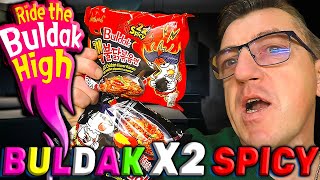 #buldaknoodles X2 SPICY и 1Х SPICY Вкупе сила? Сегодня узнаем методом купажирования смешивая две эти бомбы BULDAK X2 SPICY и 1Х SPICY  и в итоге узнаем на своем экспириенсе какой вкус получился из этих двух пупсиков 
Смешаем вместе две