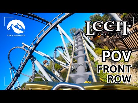 Lech Coaster Front Row POV | Legendia, Poland | Vekoma Bermuda Blitz Coaster