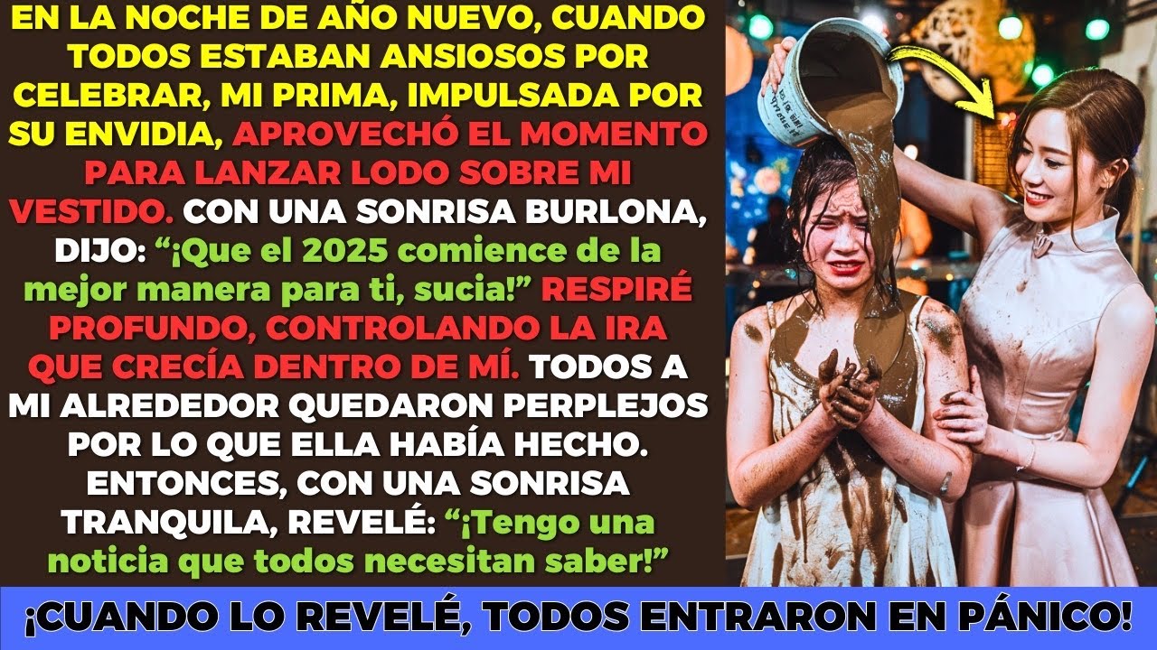 En la Noche de Año Nuevo, Mi Prima Envidiosa Me Lanzó Lodo, ¡Pero Me Vengué Revelando Esto!
