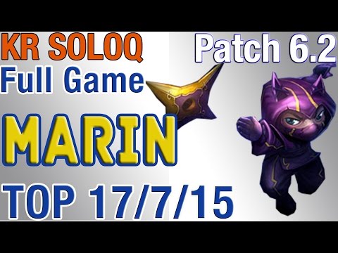 LGD Marin - Kennen vs Lissandra - S6 Kr LoL Ranked Challenger #37