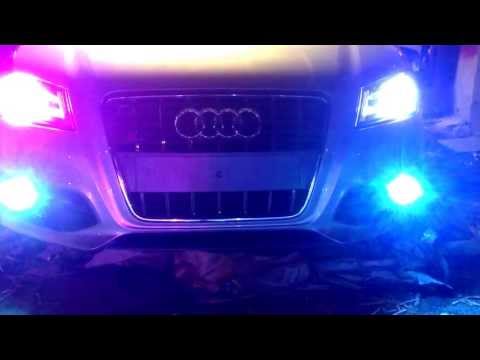 Audi S3 xenon's test 15k on the left 10k on the right and hid kit 12k fogs