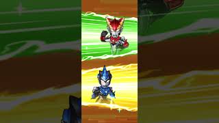 【パズシュワ】ロッソフレイム&ブルアクア【合体必殺技】