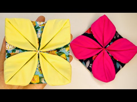 You Can Make These To Sell | DIY Beautiful Flower Fabric Coasters | Sewing Projects