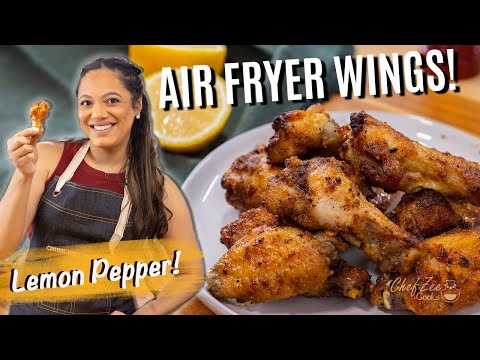 The BEST Lemon Pepper Air Fryer Wings | Ninja Foodi Recipes | Chef Zee Cooks