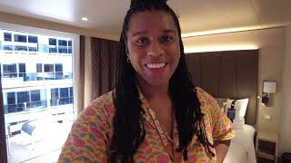 MSC World America Deluxe Promenade Balcony Cabin Tour | YES! You Can See The Ocean!!!