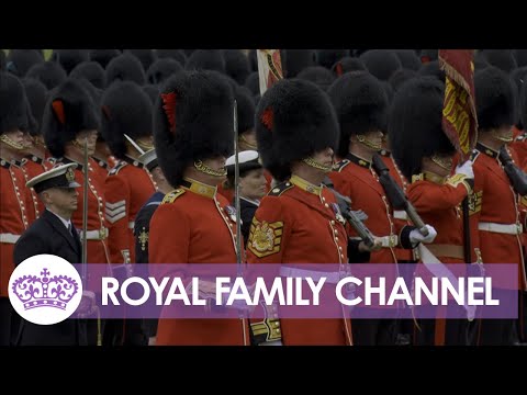 Spine-tingling Royal Salute from Military for King and Queen