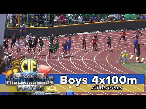 2022 TF  - CIF-ss FINALS - 4x100 Relay (Boys, All Divisions)