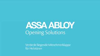 Video: Verdeckt liegende Mitnehmerklappe für Holzsysteme