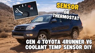 2004 Toyota 4Runner V6 Coolant Temp Sensor Replacement | High Idle Issue