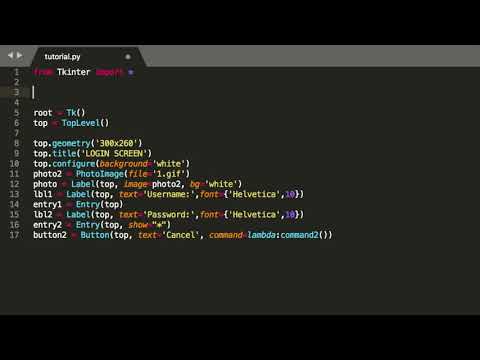 Make Admin Login Screen With Username Password Using Python Tkinter