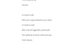 The Panic Channel   Blue Bruises Şarkı Sözü