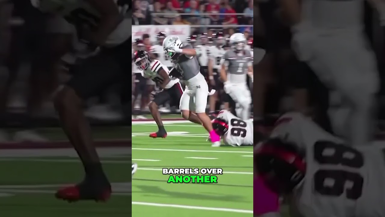 Cash Ferrell Hurdles One Defender and Trucks Another For The TD