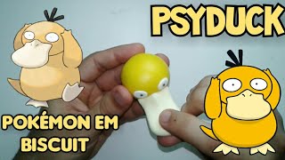 DIY - Tutorial pokémon psyduck | Biscuit | Porcelana fria | Polymer clay | Clay art.