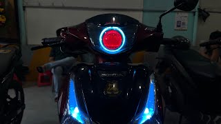 Wavei 125 2020 Độ Bi Cầu Led Smartkey Tận Nhà Khách Tại Tri Tôn An Giang