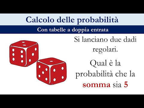 1,2 Probabilità e giochi coi dadi - Tabelle a doppia entrata